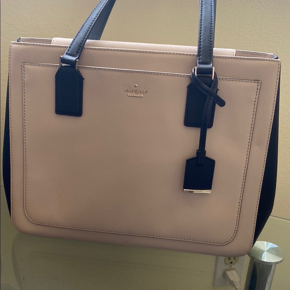 Kate Spade Black and Cream Satchel